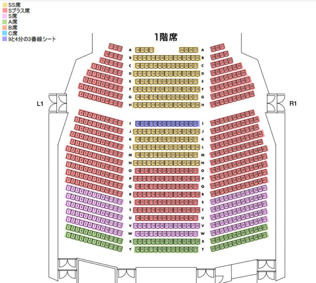 ハリポタ　舞台　赤坂ACT　見やすい　座席